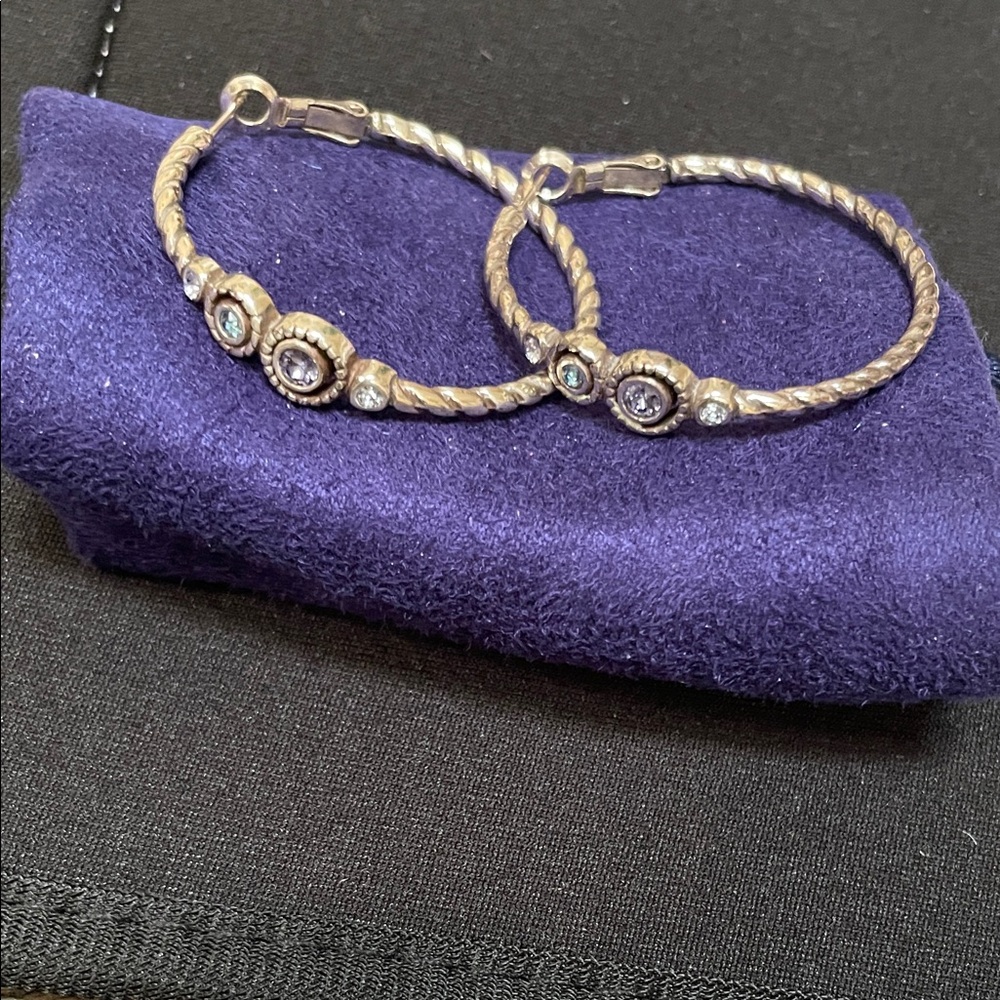 Brighton Twisted Silver and Gold Earrings
